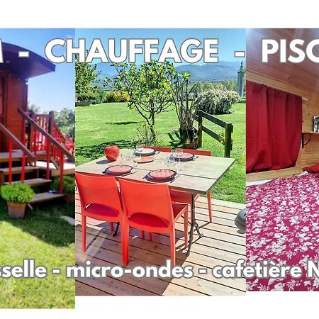 La Roulotte Du Cagire - 4 Pers - Pyrenees Konuk evi Villeneuve-de-Rivière Dış mekan fotoğraf